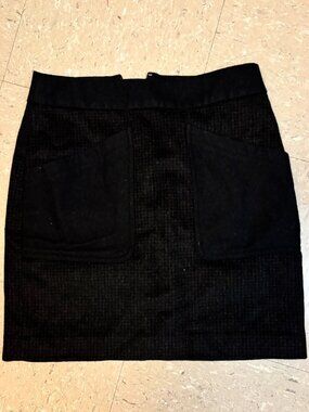 J.Crew mini skirt wool-blend houndstooth